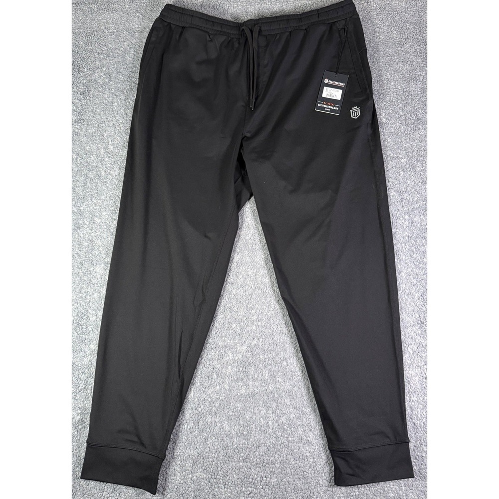 NWT Greatness Wins Men's Core Tech Jogger Black Size XXL Stretch Performance Gym